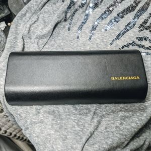 Balenciaga sunglass case with cleaning cloth